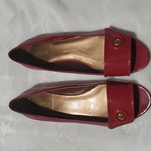 BIJOU New york open toe Sandal shoes Red Size 11 Used ( Ss3 ) - Picture 2 of 6